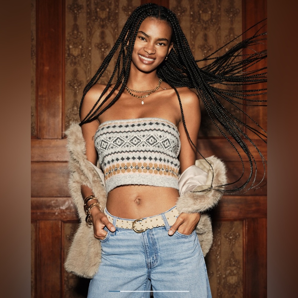 NWT AMERICAN EAGLE AE SWEATER TUBE TOP SMALL